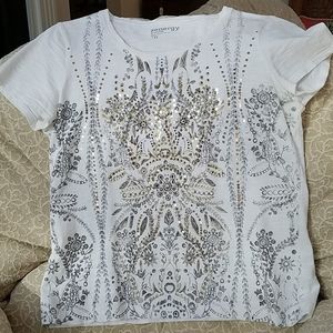 Chico's Zenergy top w/ sparkles galore, sz 0